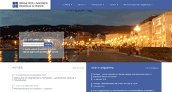 Desktop Screenshot of ordineingegneri.ts.it