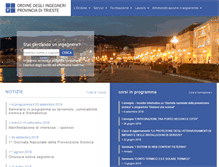Tablet Screenshot of ordineingegneri.ts.it